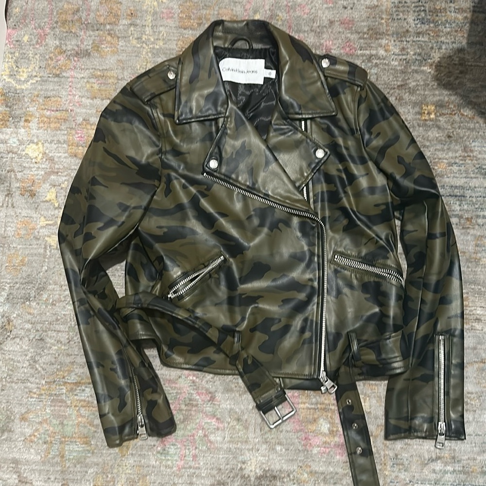 Calvin Klein faux leather jacket